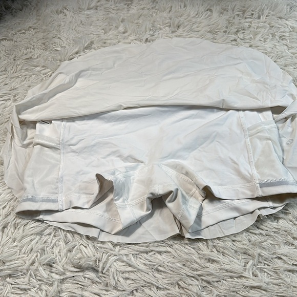Lululemon Quick Pace Skirt (13") White - Picture 3 of 7